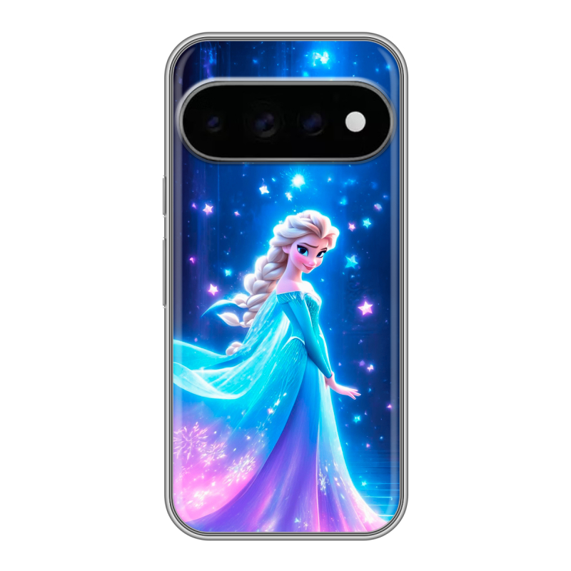 Силиконовый чехол на Google Pixel 11 Pro с принтом Холодное сердце Frozen Силиконовый чехол на Google Pixel 11 Pro с принтом Холодное сердце Frozen