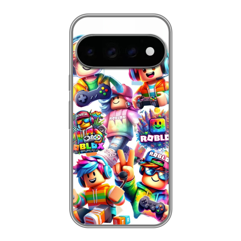 Силиконовый чехол на Google Pixel 11 Pro с принтом Roblox Роблокс Силиконовый чехол на Google Pixel 11 Pro с принтом Roblox Роблокс