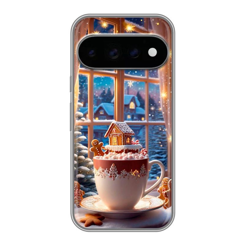 Силиконовый чехол на Google Pixel 11 Pro с принтом Новый год Силиконовый чехол на Google Pixel 11 Pro с принтом Новый год