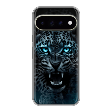 Силиконовый чехол на Google Pixel 11 Pro XL с принтом Темный леопард Силиконовый чехол на Google Pixel 11 Pro XL с принтом Темный леопард