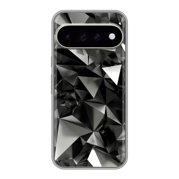Силиконовый чехол на Google Pixel 11 Pro XL с принтом Черные кристаллы Силиконовый чехол на Google Pixel 11 Pro XL с принтом Черные кристаллы