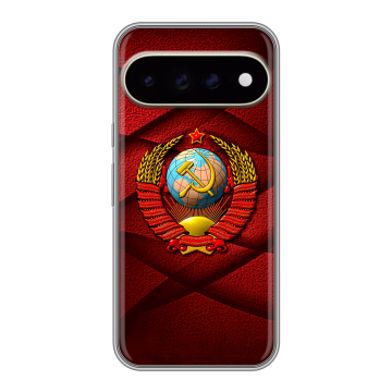 Силиконовый чехол на Google Pixel 11 Pro XL с принтом Герб СССР Силиконовый чехол на Google Pixel 11 Pro XL с принтом Герб СССР