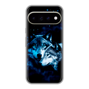 Силиконовый чехол на Google Pixel 11 Pro XL с принтом Волки Силиконовый чехол на Google Pixel 11 Pro XL с принтом Волки