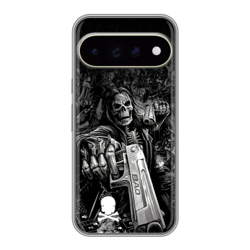 Силиконовый чехол на Google Pixel 11 Pro XL с принтом Скелет Силиконовый чехол на Google Pixel 11 Pro XL с принтом Скелет