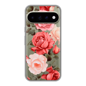 Силиконовый чехол на Google Pixel 11 Pro XL с принтом Розы Силиконовый чехол на Google Pixel 11 Pro XL с принтом Розы