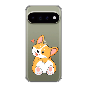 Силиконовый чехол на Google Pixel 11 Pro XL с принтом Корги Силиконовый чехол на Google Pixel 11 Pro XL с принтом Корги