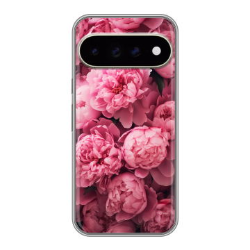 Силиконовый чехол на Google Pixel 11 Pro XL с принтом цветы пионы Силиконовый чехол на Google Pixel 11 Pro XL с принтом цветы пионы