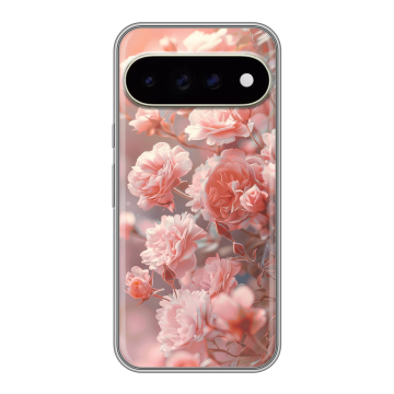 Силиконовый чехол на Google Pixel 11 Pro XL с принтом Розовые розы Силиконовый чехол на Google Pixel 11 Pro XL с принтом Розовые розы