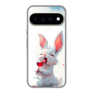 Силиконовый чехол на Google Pixel 11 Pro XL с принтом кролик зайчик Силиконовый чехол на Google Pixel 11 Pro XL с принтом кролик зайчик