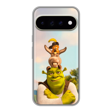 Силиконовый чехол на Google Pixel 11 Pro XL с принтом Шрек Shrek