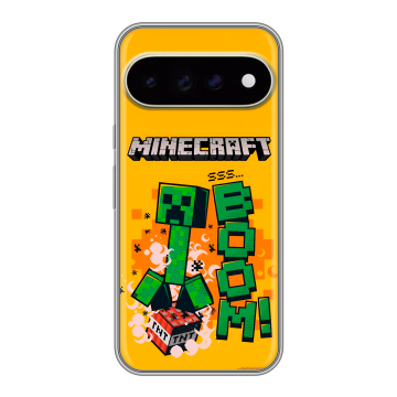 Силиконовый чехол на Google Pixel 11 Pro XL с принтом Майнкрафт Minecraft Силиконовый чехол на Google Pixel 11 Pro XL с принтом Майнкрафт Minecraft