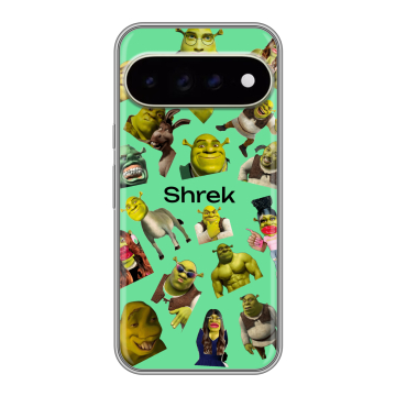 Силиконовый чехол на Google Pixel 11 Pro XL с принтом Шрек Shrek