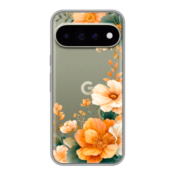 Силиконовый чехол на Google Pixel 11 Pro XL с принтом Цветы принт