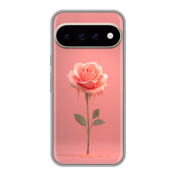 Силиконовый чехол на Google Pixel 11 Pro XL с принтом Розовая роза