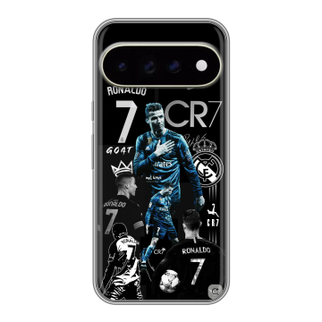 Силиконовый чехол на Google Pixel 11 Pro XL с принтом Реал Роналдо