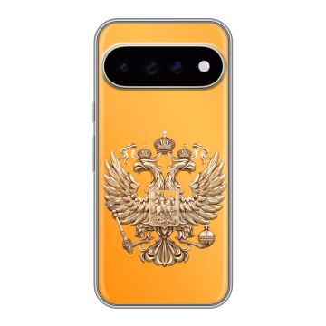 Силиконовый чехол на Google Pixel 11 Pro XL с принтом Герб Флаг России