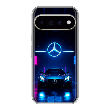 Силиконовый чехол на Google Pixel 11 Pro XL с принтом Mercedes Мерседес