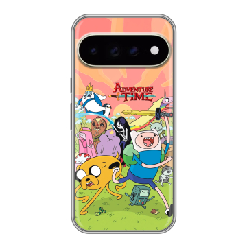 Силиконовый чехол на Google Pixel 11 Pro XL с принтом Adventure time Время приключений