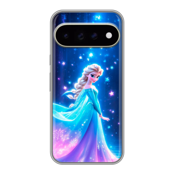 Силиконовый чехол на Google Pixel 11 Pro XL с принтом Холодное сердце Frozen