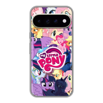 Силиконовый чехол на Google Pixel 11 Pro XL с принтом My little pony Дружба чудо