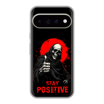 Силиконовый чехол на Google Pixel 11 Pro XL с принтом смешной скелет