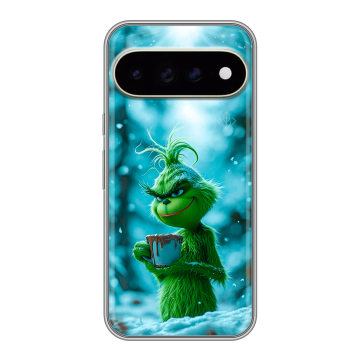 Силиконовый чехол на Google Pixel 11 Pro XL с принтом Новый год гринч