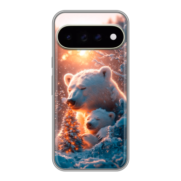 Силиконовый чехол на Google Pixel 11 Pro XL с принтом Новый год Силиконовый чехол на Google Pixel 11 Pro XL с принтом Новый год