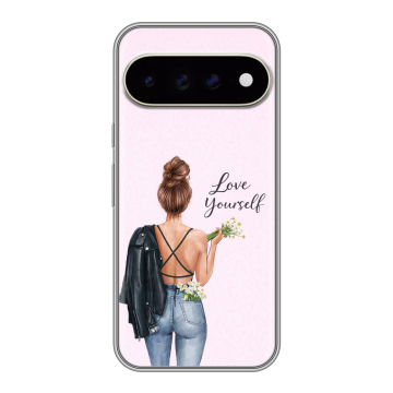 Силиконовый чехол на Google Pixel 11 Pro XL с принтом женский Силиконовый чехол на Google Pixel 11 Pro XL с принтом женский