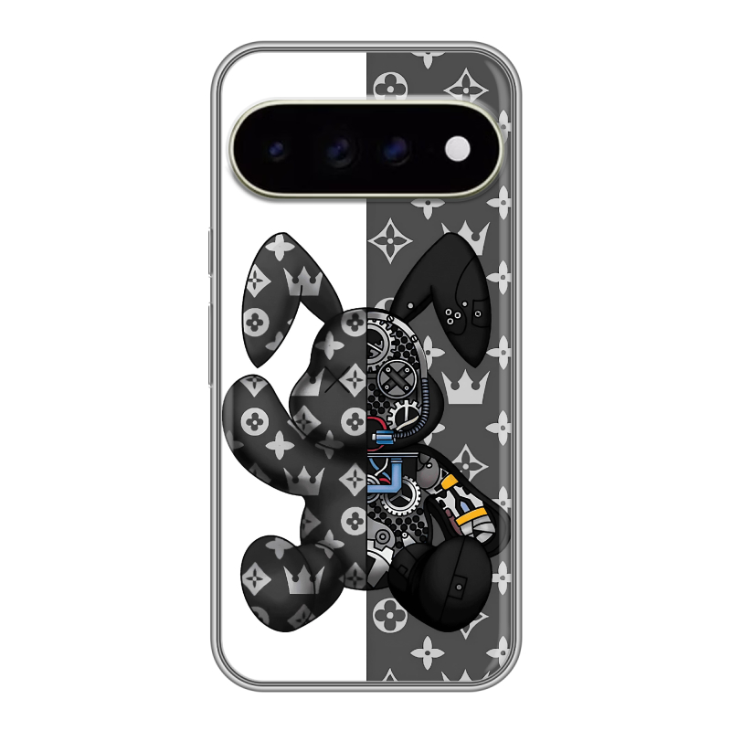 Силиконовый чехол на Google Pixel 11 Pro XL с принтом Луи робот Силиконовый чехол на Google Pixel 11 Pro XL с принтом Луи робот