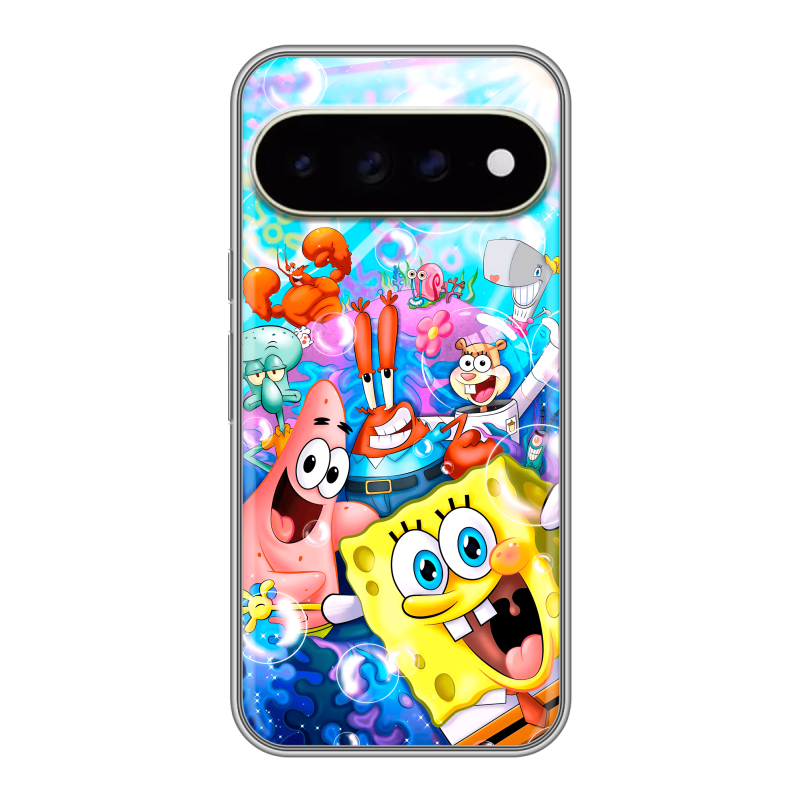 Силиконовый чехол на Google Pixel 11 Pro XL с принтом спанчбоб спанч боб Силиконовый чехол на Google Pixel 11 Pro XL с принтом спанчбоб спанч боб