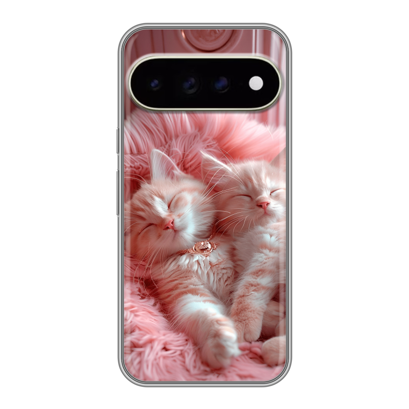 Силиконовый чехол на Google Pixel 11 Pro XL с принтом котята котики Силиконовый чехол на Google Pixel 11 Pro XL с принтом котята котики