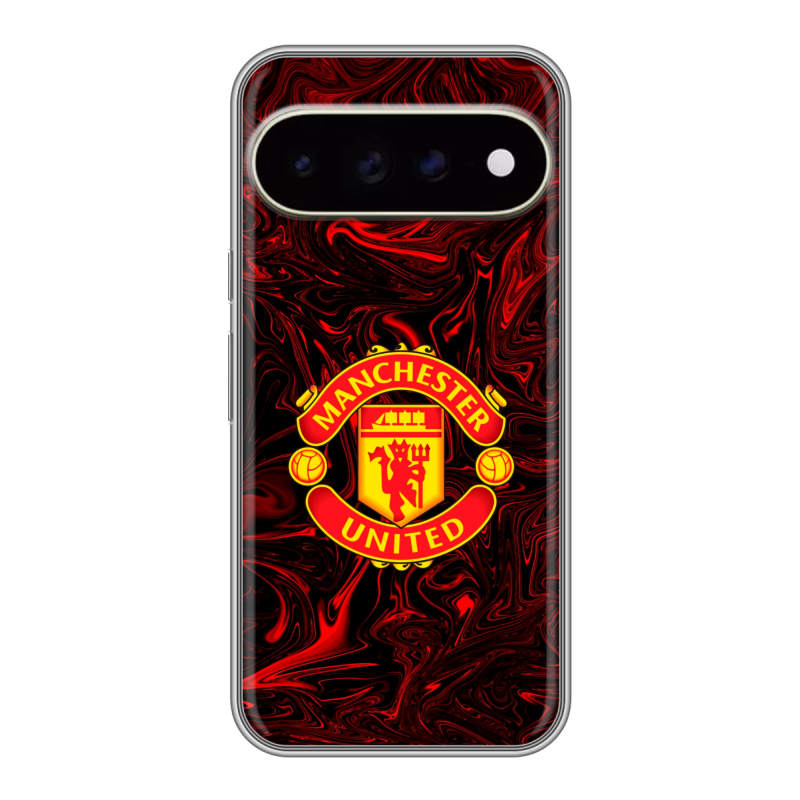 Силиконовый чехол на Google Pixel 11 Pro XL с принтом Manchester United Силиконовый чехол на Google Pixel 11 Pro XL с принтом Manchester United