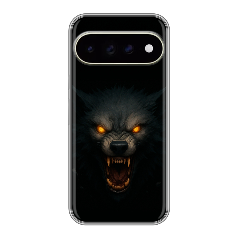 Силиконовый чехол на Google Pixel 11 Pro XL с принтом Волк Силиконовый чехол на Google Pixel 11 Pro XL с принтом Волк