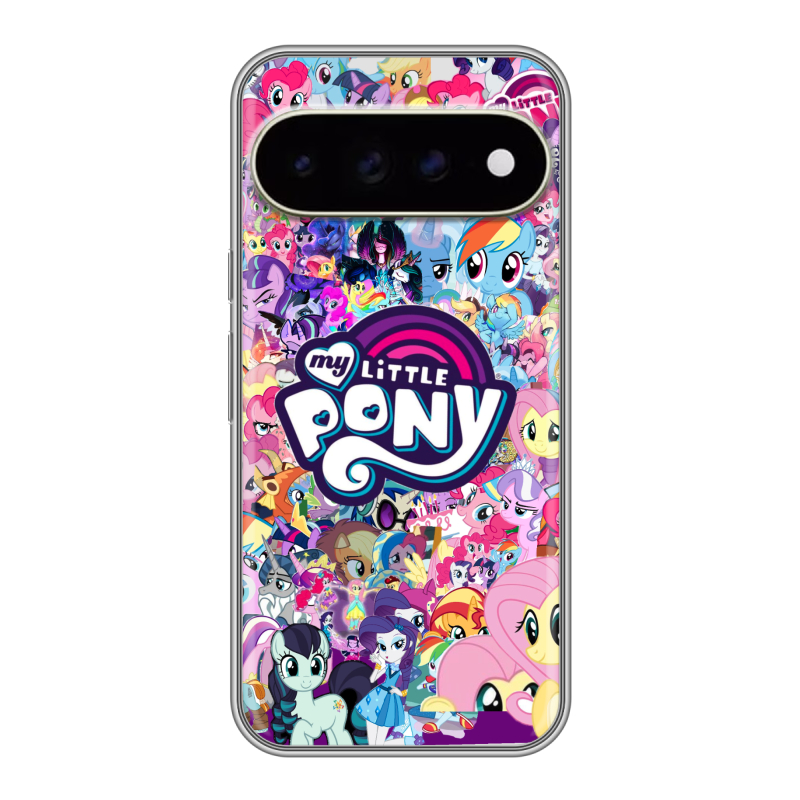 Силиконовый чехол на Google Pixel 11 Pro XL с принтом My little pony Дружба чудо Силиконовый чехол на Google Pixel 11 Pro XL с принтом My little pony Дружба чудо