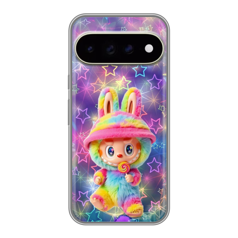 Силиконовый чехол на Google Pixel 11 Pro XL с принтом Labubu Лабубу Силиконовый чехол на Google Pixel 11 Pro XL с принтом Labubu Лабубу