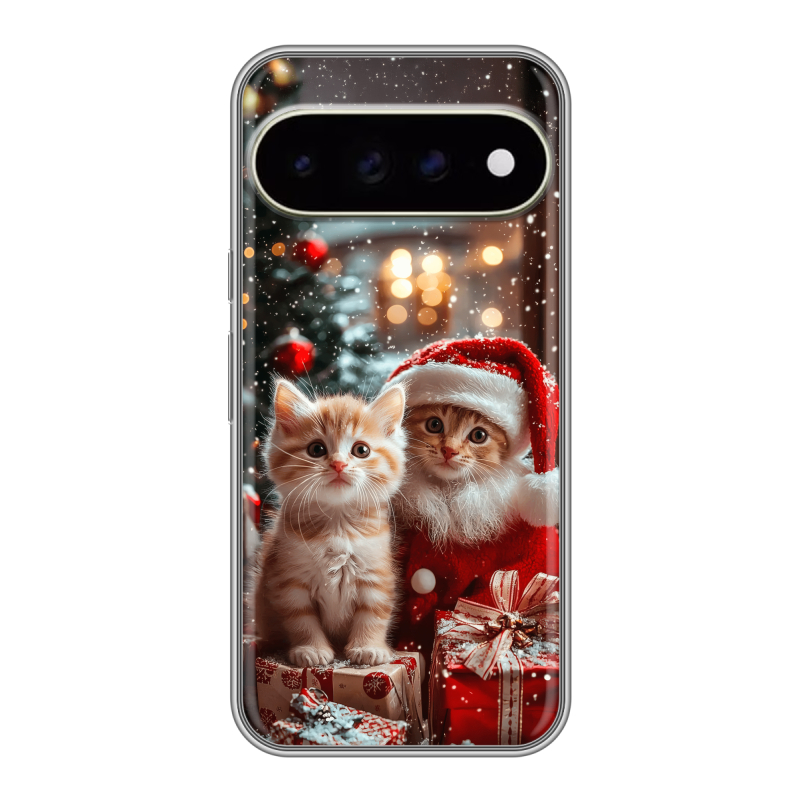 Силиконовый чехол на Google Pixel 11 Pro XL с принтом Новый год Силиконовый чехол на Google Pixel 11 Pro XL с принтом Новый год