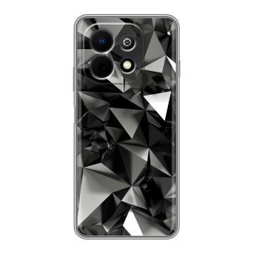 Силиконовый чехол на Huawei Nova Y74 с принтом Черные кристаллы Силиконовый чехол на Huawei Nova Y74 с принтом Черные кристаллы