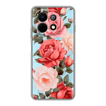 Силиконовый чехол на Huawei Nova Y74 с принтом Розы Силиконовый чехол на Huawei Nova Y74 с принтом Розы