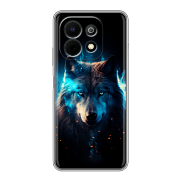 Силиконовый чехол на Huawei Nova Y74 с принтом Волк ночной Силиконовый чехол на Huawei Nova Y74 с принтом Волк ночной