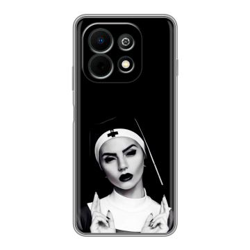 Силиконовый чехол на Huawei Nova Y74 с принтом монашка Силиконовый чехол на Huawei Nova Y74 с принтом монашка
