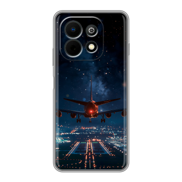 Силиконовый чехол на Huawei Nova Y74 с принтом самолет Силиконовый чехол на Huawei Nova Y74 с принтом самолет