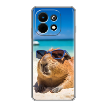 Силиконовый чехол на Huawei Nova Y74 с принтом Капибара Силиконовый чехол на Huawei Nova Y74 с принтом Капибара