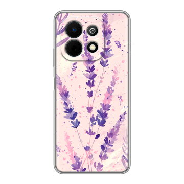 Силиконовый чехол на Huawei Nova Y74 с принтом цветы лаванда Силиконовый чехол на Huawei Nova Y74 с принтом цветы лаванда