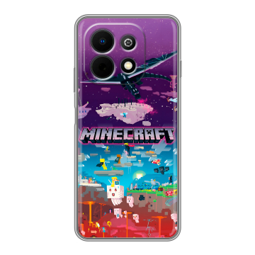 Силиконовый чехол на Huawei Nova Y74 с принтом Майнкрафт Minecraft Силиконовый чехол на Huawei Nova Y74 с принтом Майнкрафт Minecraft