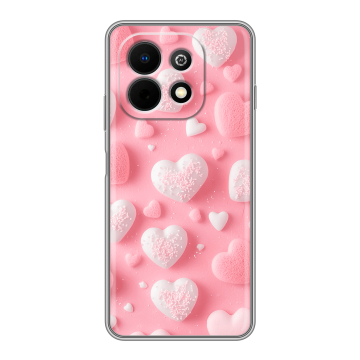 Силиконовый чехол на Huawei Nova Y74 с принтом Сердечки Силиконовый чехол на Huawei Nova Y74 с принтом Сердечки