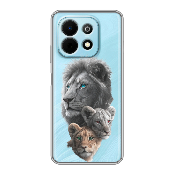 Силиконовый чехол на Huawei Nova Y74 с принтом Львы Силиконовый чехол на Huawei Nova Y74 с принтом Львы