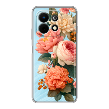 Силиконовый чехол на Huawei Nova Y74 с принтом цветы Силиконовый чехол на Huawei Nova Y74 с принтом цветы