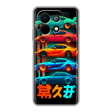 Силиконовый чехол на Huawei Nova Y74 с принтом машины тачки Силиконовый чехол на Huawei Nova Y74 с принтом машины тачки