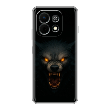 Силиконовый чехол на Huawei Nova Y74 с принтом Волк Силиконовый чехол на Huawei Nova Y74 с принтом Волк