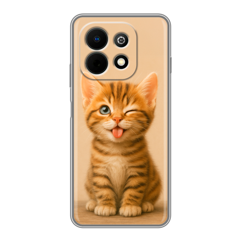 Силиконовый чехол на Huawei Nova Y74 с принтом котенок Силиконовый чехол на Huawei Nova Y74 с принтом котенок